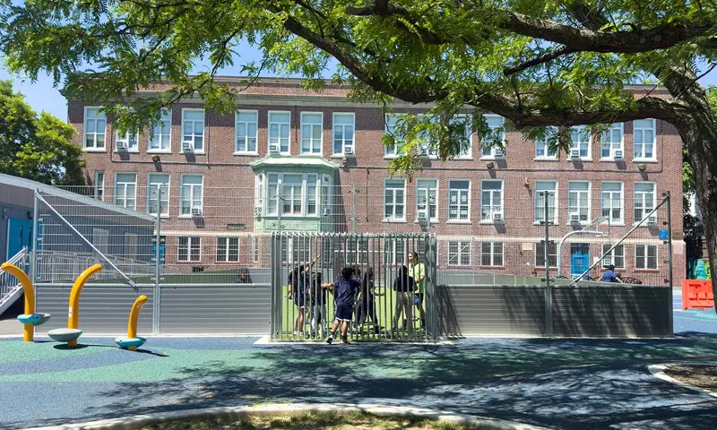 Minispielfeld an der Hugh O'Donnell Elementary in Boston
