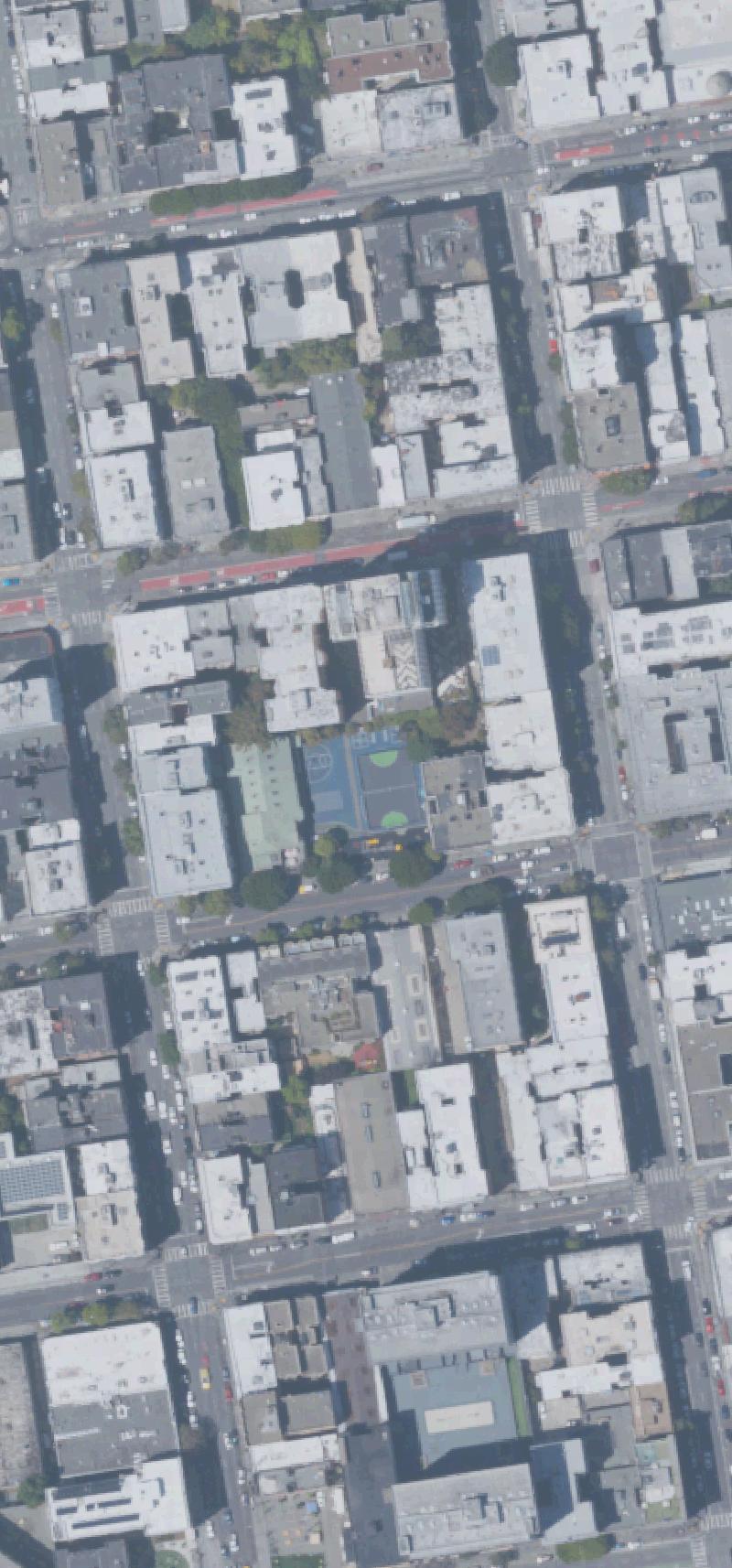 Aerial image: Sport in the Heart of San Francisco’s Tenderloin