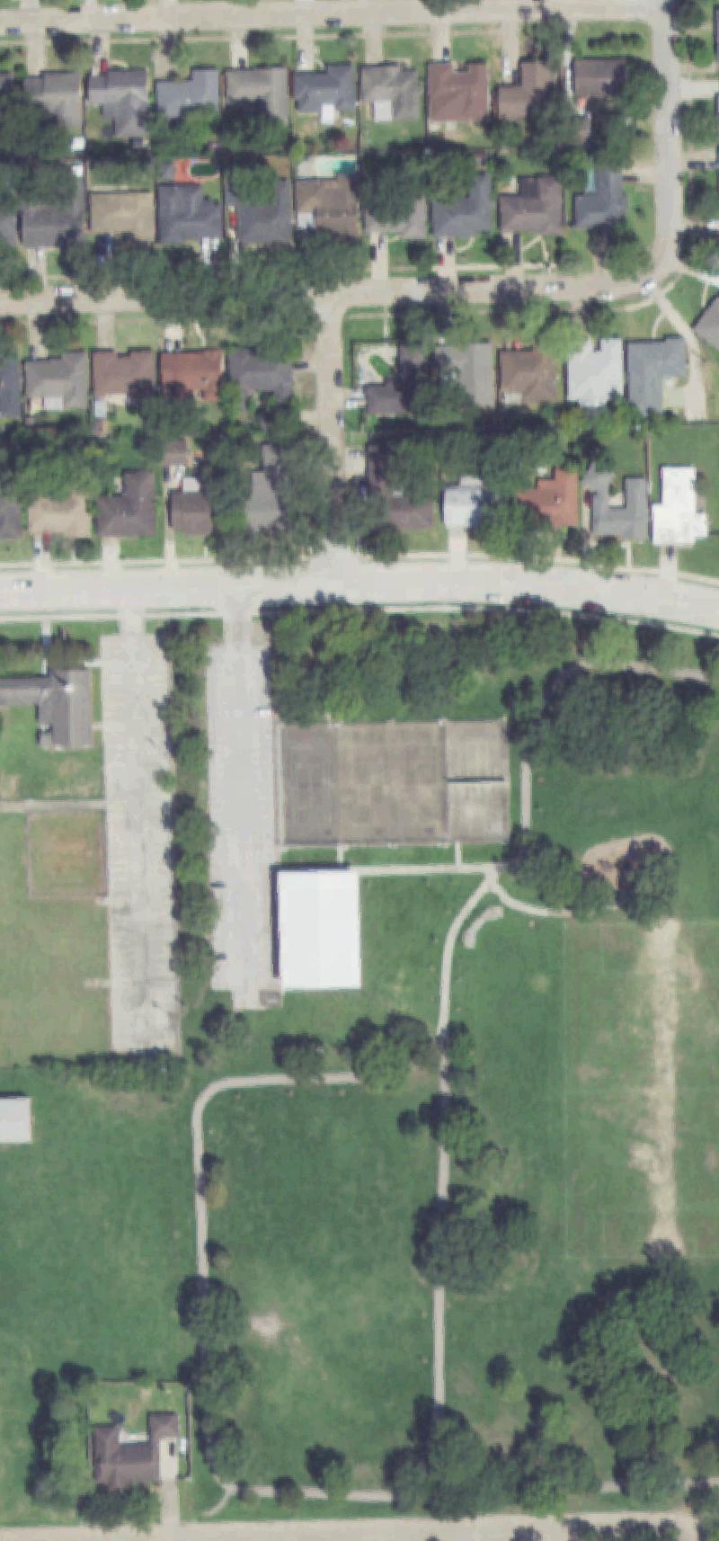Aerial image: Dow Park Mini‑Pitch: A Durable Upgrade for Houston Fun