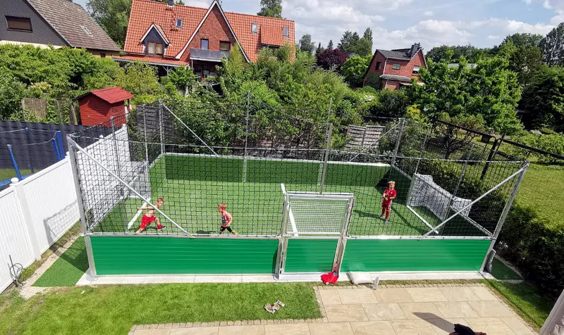 Mini-pitch in a private garden in Hamburg, Germany