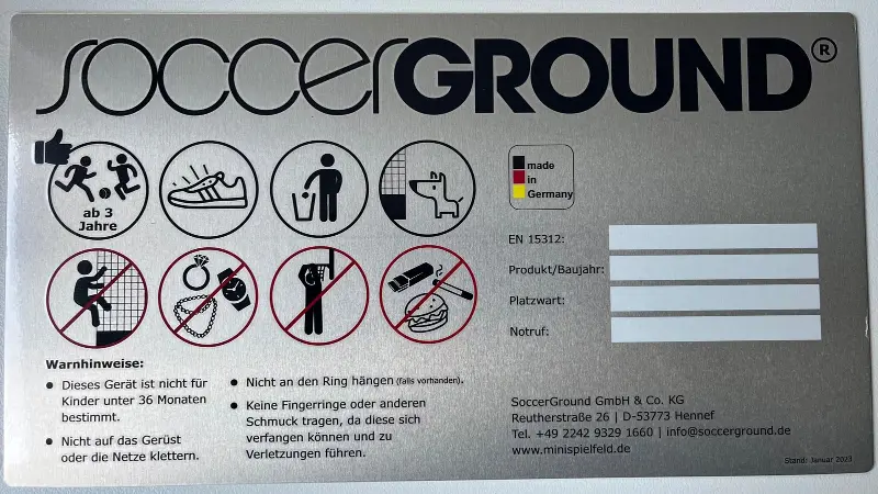 Hinweisschild