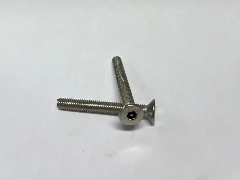 Senkkopfschraube M 6/50, mit Innensechskant und Pin