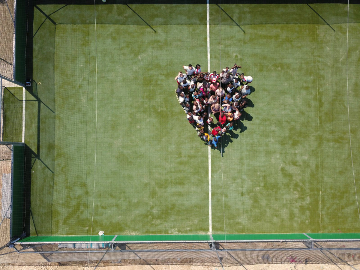 Minispielfeld für Kinderheim in Haiti