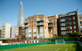 Small sided football at the Shard, London, UK